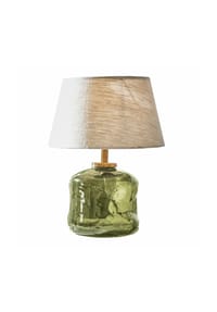 LOBERON - Tischlampe Rufino grün/beige - grün/beige