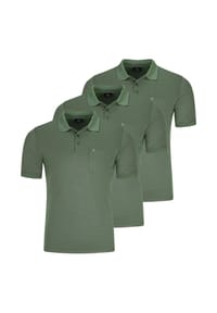 RAGMAN - Poloshirt 3er Pack Basic - Anthrazit