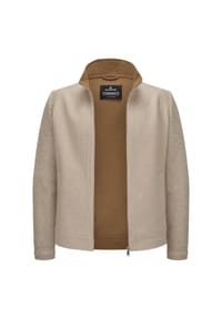 MILESTONE® - Jacke MSKennedy mit Wollstrick Ärmeln - Sand