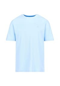 PADDOCK'S® - Piquet T-Shirt mit Rundhals aus reiner Baumwolle T-Shirt - light blue