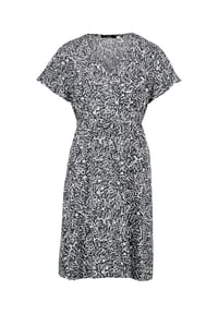 zero - Minikleid mit Print. - Dark Blue/Cream