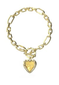 GUESS - MON AMOUR Damen Armband, Edelstahl - GELBGOLD