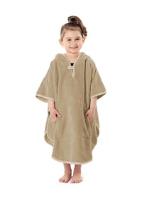 normani® - Badeponcho für Kinder (70 cm x 75 cm) - Beige