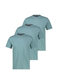 LERROS - T-Shirt 3er Pack Basic - Arctic blue