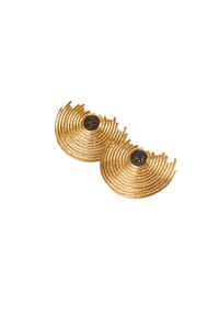 LES REINES - Byzantine – Statement-Ohrringe, 24K vergoldet - Gold