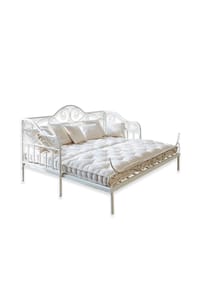 LOBERON - Bettsofa Maditha weiß - weiß