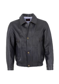 MADDOX - Herren Lederjacke Blouson Lammnappa marine - marine