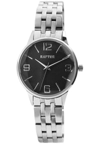 RAPTOR Raptor - Damen Quarz Armbanduhr Stellar mit Edelstahlgliederarmband - 3 ATM - Mineralglas - blau-silber