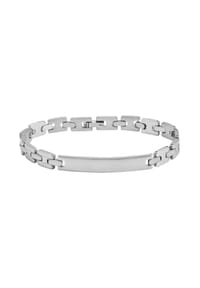 Adelia's Bold Style - Armband – Gliederarmband aus Edelstahl 19 cm - silber