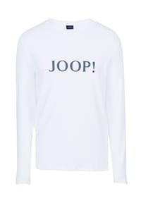 JOOP! - Herren Langarmshirt mit Logoprint - Comfort, Mix and Match, Rundhals, Cotton Stretch - Blau
