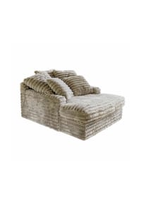 LOBERON - Chaiselongue Woodminster grau - grau