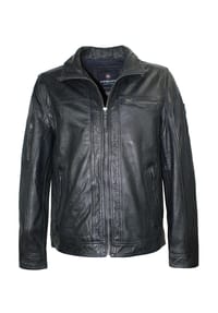 redpoint - Herren Lederjacke Neuseeländisches Lammnappa anthrazit - anthrazit