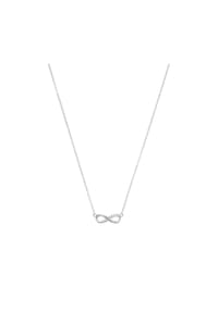 TOM TAILOR WOMEN - Kette mit Anhänger für Damen, Silber 925, Zirkonia | Infinity - silber