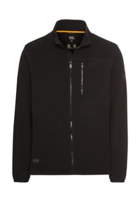 camel active - Fleecejacke mit Brusttasche - Schwarz