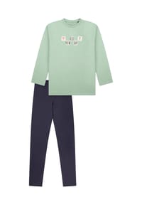 SCHIESSER - Schlafanzug Nightwear - 722 PASTELLGRÜN