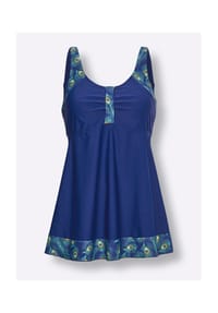 Witt - Tankini-Top - royalblau-blaugrün-bedruckt