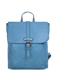 Samantha Look - Rucksack Echt Leder, Made In Italy - blau