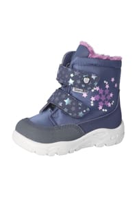PEPINO® - Lederimitat Stiefelette - Blau/Multi