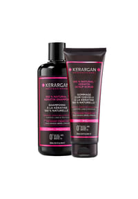 KERARGAN - Duo Shampoo und Peeling mit Keratin - weiß