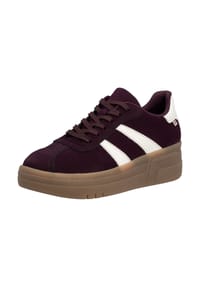 rieker - Lederimitat Sneaker - Weiß/Lila