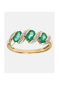 Diamant L'eternel - Eternity Ring, mit 0.02 ct Diamant, 375 Gelbgold - gold