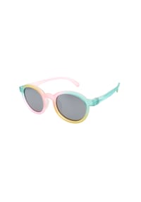 maximo® - MINI-Sonnenbrille Regenbogen 3-6 J., Filterkat. 3, UV 400, polarized, BPA free - türkis/rosa