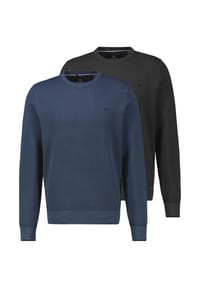 LERROS - Pullover 2er Pack Basic - Schwarz