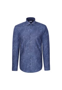 seidensticker - Flanellhemd Schwarze Rose - Indigo Blue (0015)