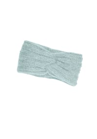 CAPO - Stirnband, ultrasoft Strick mit Knoten - anthracite