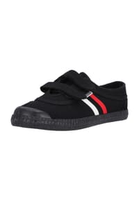 kawasaki - Canvas sneakers Retro w/velcro mit hippem Klettverschluss - 1001S Black Solid