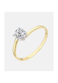 VANLERÉ - Solitär Ring, mit Zirkonia, 375 Gelbgold - gold