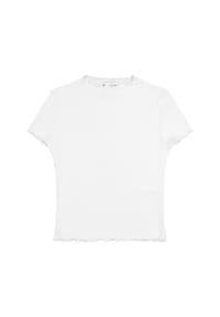 MANGUUN - T-Shirt, Wellensaum, für Kinder - 2 SUNKISSED CORAL
