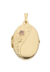 Adelia's - Damen Gold Schmuck 333 Gold Medaillon Anhänger - gold