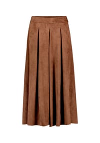 BETTY BARCLAY - Hosenrock mit Bundfalten - Dark Coffee