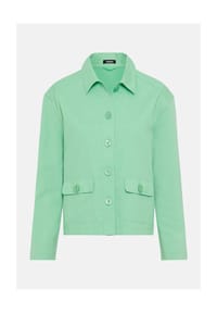 olsen - Jerseyjacke im Materialmix - 50003 KHAKI