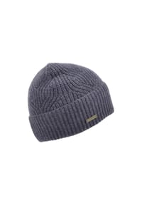 SEEBERGER - Wollmütze, Emblem, für Damen - 10 BLACK