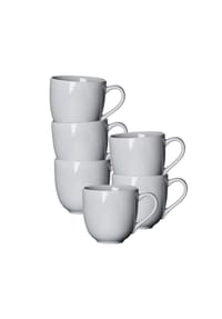 Ritzenhoff & Breker Henkelbecher Porto 440 ml 6er Set grau - PORTO - grau