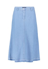 BETTY BARCLAY - Jeansrock mit offenem Saum - Light Blue Denim