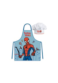 MARVEL - Spiderman Kinder Küchenset – Schürze und Mütze für kreativen - 