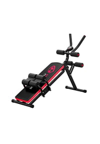 HOME FITNESS CODE - Faltbare Bauchtrainer Maschine, verstellbar, Ganzkörpertraining für Zuhause - rot