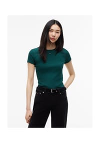 TOMMY Jeans - T-Shirt, Logo-Stickerei, für Damen - 0EZ  RED