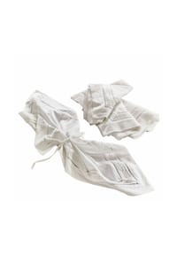 LOBERON - Serviette 4er Set Ellingford weiß - weiß
