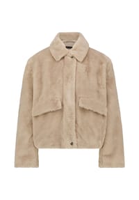 BETTY BARCLAY - Outdoorjacke mit Plüsch - Taupe