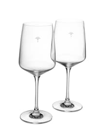 JOOP! SINGLE CORNFLOWER Weißweinglas Set 2, Weiß matt - JOOP! SINGLE CORNFLOWER - Transparent