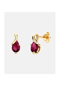 Diamant L'eternel - Ohrringe, mit Rubin, 585 Gelbgold - gold