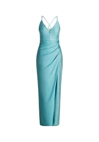 Vera Mont - Abendkleid, V-Ausschnitt, für Damen - 5827 MINT/SILVER
