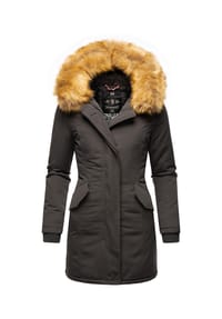 MARIKOO® - Wintermantel Karmaa - Anthrazitgrau