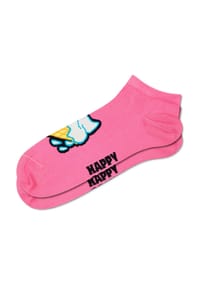 HAPPY SOCKS - Sneakersocken "Ice Cream", Rippbündchen - 3300 PINK