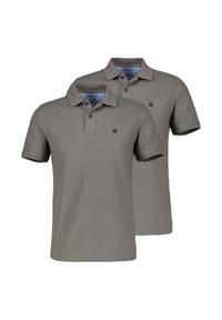 LERROS - Poloshirt 2er Pack Basic - Basalt grey