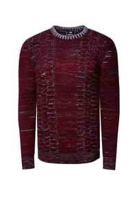 RUSTY NEAL - Strickpullover mit meliertem Design - Schwarz